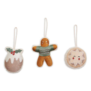 Gingerbread Fabric Ornament Set - IN STOCK