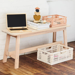 Recycled Folding Storage Crate LARGE - Cream