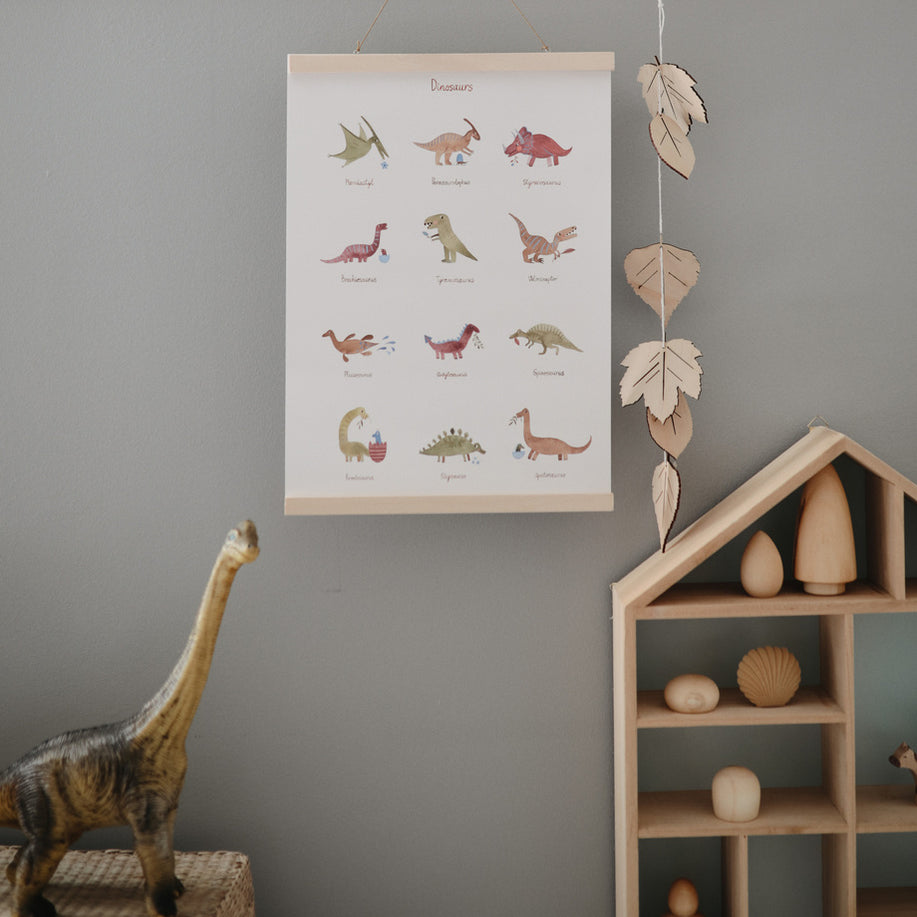 Mushie Dinosaur Wall Print