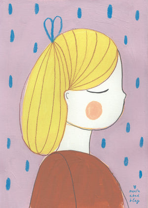 Marta Abad Blay Kids Art Print - Hannah