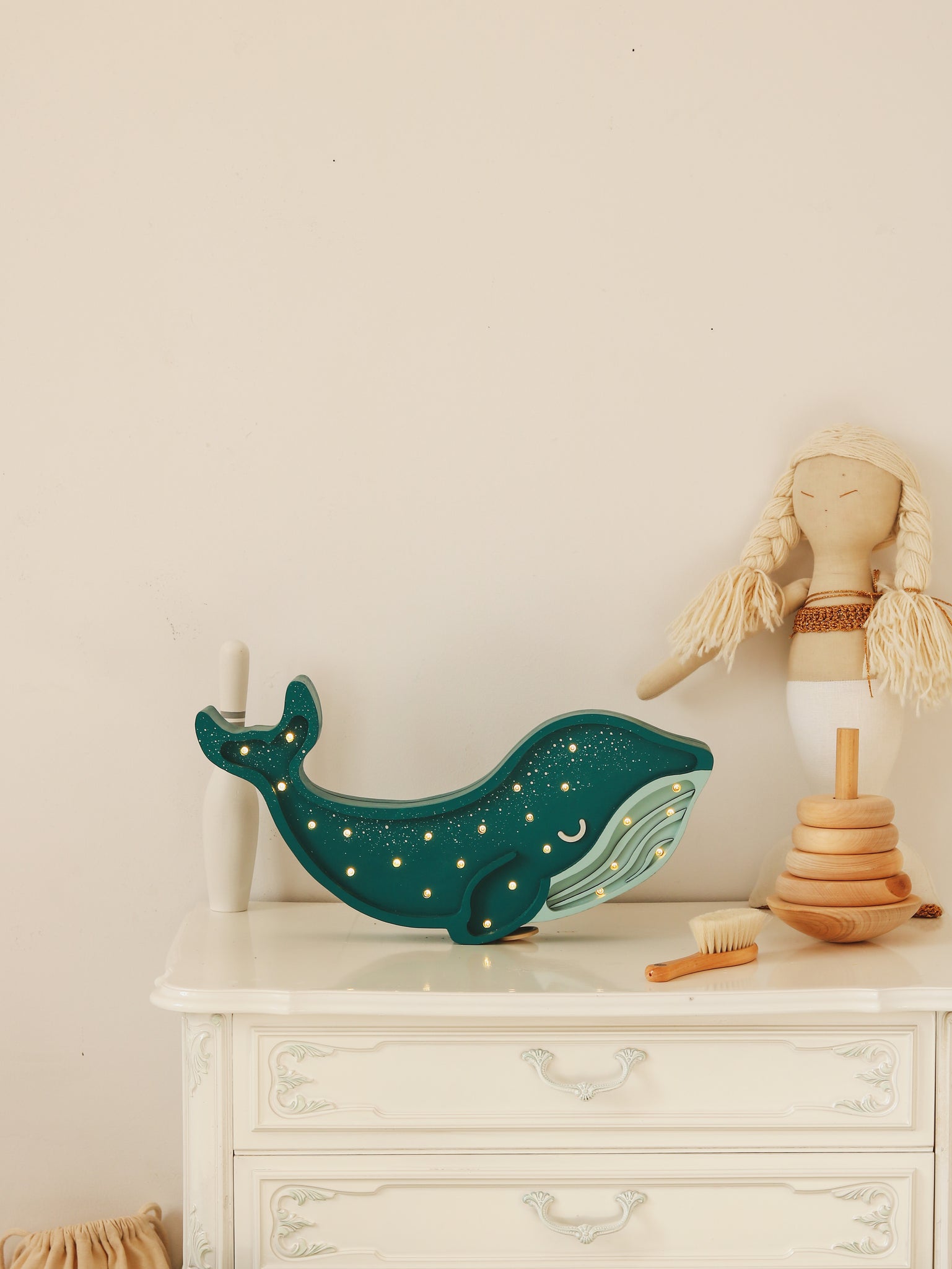 Little Lights - Whale Lamp - Teal